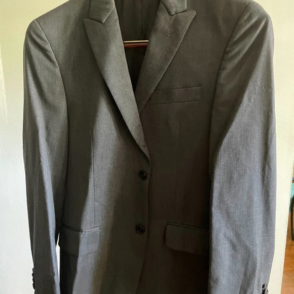 Slim-fit Gray Alfani Suit Jacket 36S - Picture 8 of 9